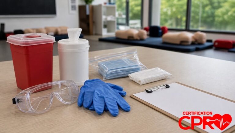 Bloodborne pathogens training supplies for CPR certification classes in Orlando.